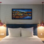 Phòng ngủ master giường đôi - villa 3 phòng ngủ resort Oceanami Long Hải