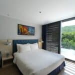 Phòng ngủ giường đôi - villa 3 phòng ngủ resort Oceanami Long Hải