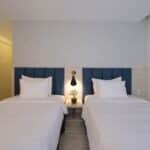 Phòng ngủ 2 giường đơn - villa 3 phòng ngủ resort Oceanami Long Hải
