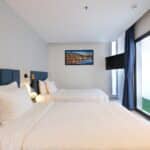 Phòng ngủ 2 giường đơn - villa 3 phòng ngủ resort Oceanami Long Hải